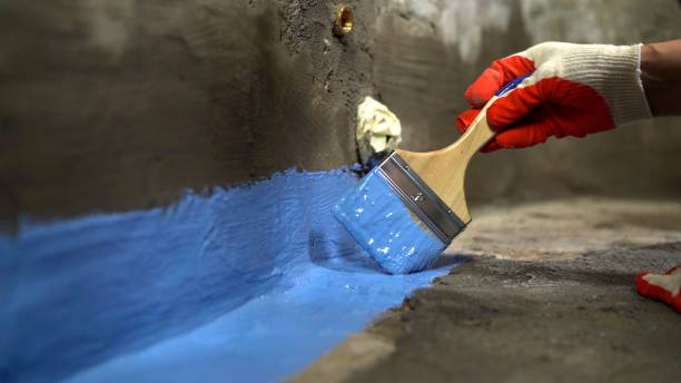 Commercial Waterproofing project at a Long Branch, NJ business property by SJ Waterproofing Pros